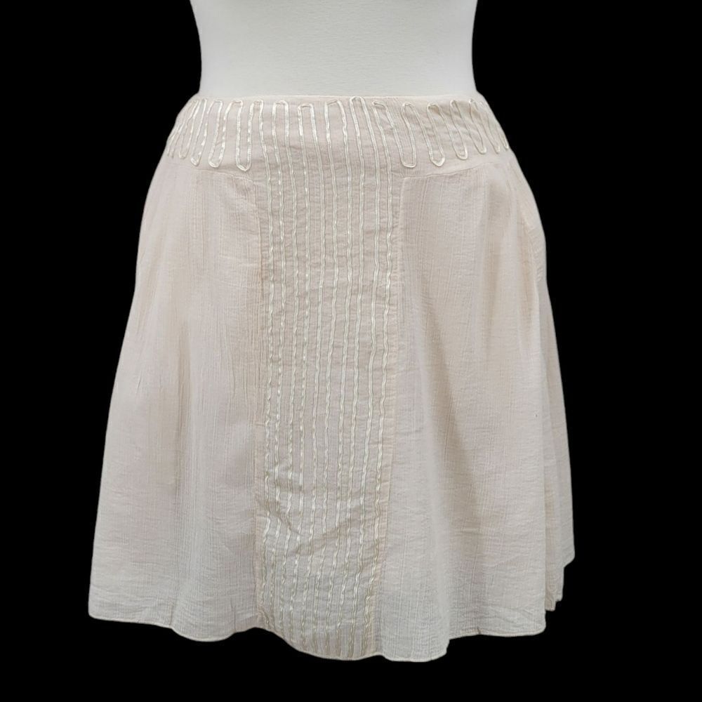Old Navy Y2K Boho Cream Mini Skirt Plus Size 20 NEW